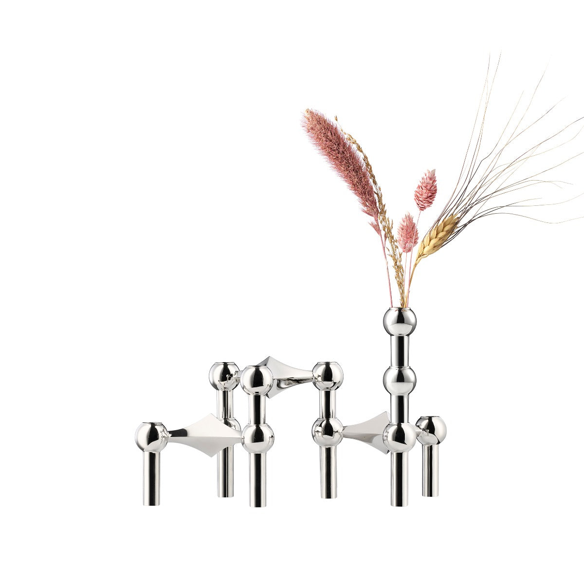 Vase, krom - 10x2,4 cm.